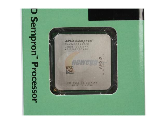 AMD Sempron 64 3600+ - Sempron 64 Manila Single-Core 2.0 GHz Socket AM2 Processor - SDA3600CWBOX