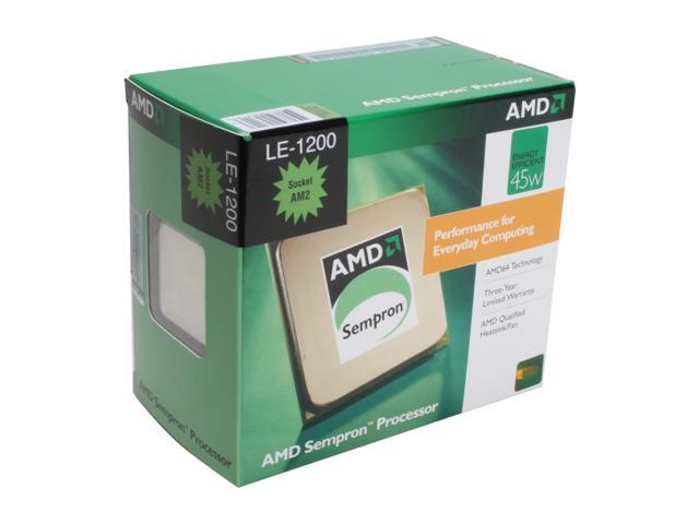 AMD Sempron LE-1200 - Sempron LE Sparta Single-Core 2.1 GHz Socket AM2 45W Processor - SDH1200DEBOX