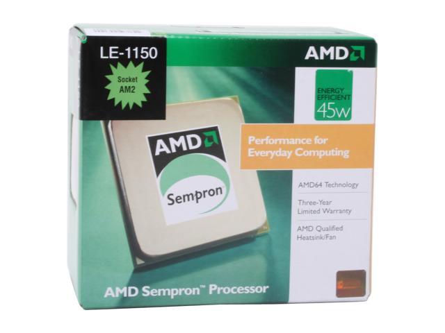 AMD Sempron LE-1150 - Sempron LE Sparta Single-Core 2.0 GHz Socket AM2 45W Processor - SDH1150DEBOX