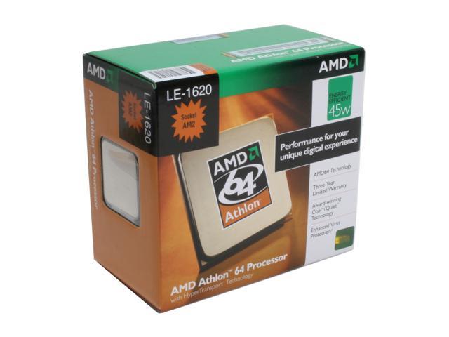 AMD Athlon 64 LE-1620 - Athlon 64 Single-Core 2.4 GHz Socket AM2 45W Processor - ADH1620DHBOX