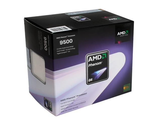 AMD Phenom 9500 - Phenom X4 Agena Quad-Core 2.2 GHz Socket AM2+ 95W Processor - HD9500WCGDBOX