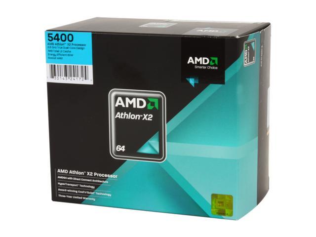 AMD Athlon 64 X2 5400+ - Athlon 64 X2 Brisbane Dual-Core 2.8 GHz Socket AM2 65W Processor - ADO5400DOBOX