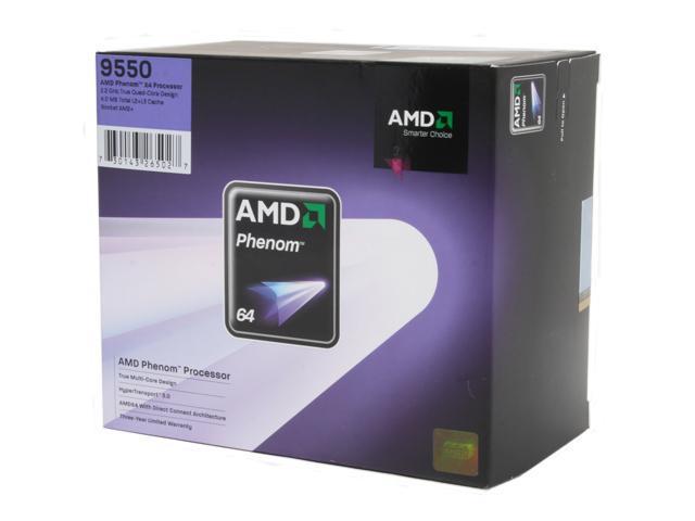 AMD Phenom 9550 Agena 2.2GHz 4 x 512KB L2 Cache 2MB L3 Cache Socket AM2+ 95W Quad-Core Processor
