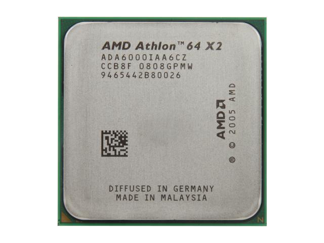 AMD Athlon 64 X2 6000+ - Athlon 64 X2 Windsor Dual-Core 3.0 GHz Socket AM2 89W Processor - ADA6000IAA6CZ
