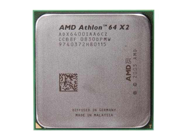 AMD Athlon 64 X2 6400+ - Athlon 64 X2 Windsor Dual-Core 3.2 GHz Socket AM2 125W Processor - ADX6400IAA6CZ - OEM