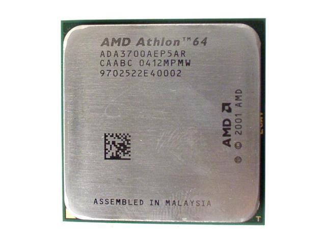 AMD Athlon 64 3700+ - Athlon 64 ClawHammer Single-Core 2.4 GHz Socket 754 Processor - ADA3700AEP5AR - OEM