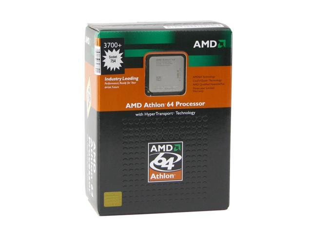 AMD Athlon 64 3700+ - Athlon 64 ClawHammer Single-Core 2.4 GHz Socket 754 Processor - ADA3700BOX
