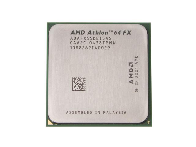 AMD Athlon 64 FX-55 - Athlon 64 FX ClawHammer Single-Core 2.6 GHz Socket 939 Processor - ADAFX55DEI5AS - OEM