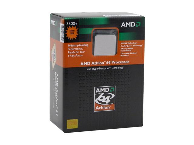 AMD Athlon 64 3500+ - Athlon 64 ClawHammer Single-Core 2.2 GHz Socket 939 Processor - ADA3500ASBOX