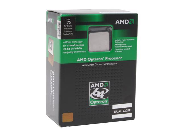 AMD Opteron 175 - Opteron Denmark Dual-Core 2.2 GHz Socket 939 110W Processor - OSA175CDBOX