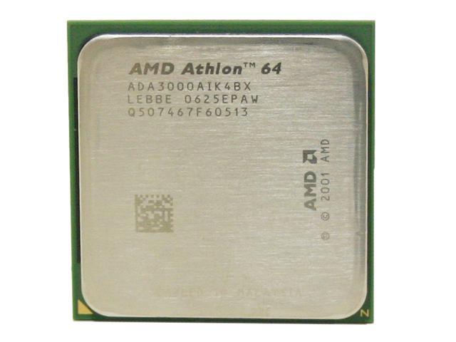 AMD Athlon 64 3000+ - Athlon 64 Venice Single-Core 2.0 GHz Socket 754 Processor - ADA3000AIK4BX - OEM