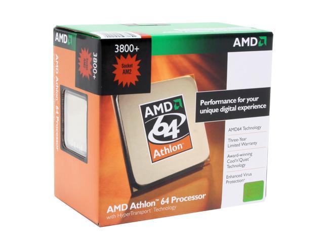 AMD Athlon 64 3800+ - Athlon 64 Orleans Single-Core 2.4 GHz Socket AM2 62W Processor - ADA3800CNBOX