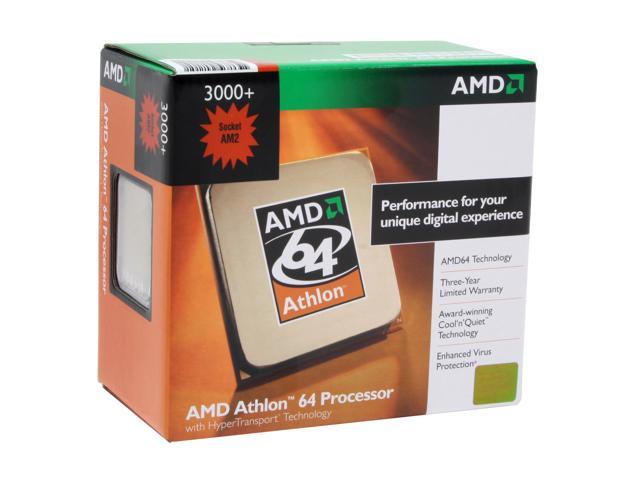 AMD Athlon 64 3000+ - Athlon 64 Orleans Single-Core 1.8 GHz Socket AM2 62W Processor - ADA3000CNBOX