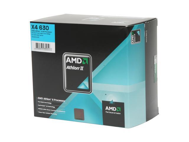 AMD Athlon II X4 630 - Athlon II X4 Propus Quad-Core 2.8 GHz Socket AM3 95W Processor - ADX630WFGIBOX