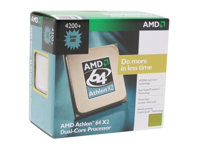 AMD Athlon 64 X2 4200+ - Athlon 64 X2 Windsor Dual-Core 2.2 GHz Socket AM2 89W Processor - ADA4200CUBOX