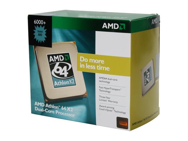 Amd Athlon 64 X2 6000 3 0 Ghz Socket Am2 Adx6000czbox Processor Newegg Com