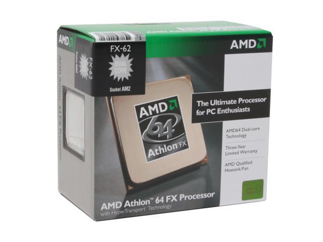 AMD Athlon 64 FX-62 - Athlon 64 FX Windsor Dual-Core 2.8 GHz Socket AM2 125W Processor - ADAFX62CSBOX