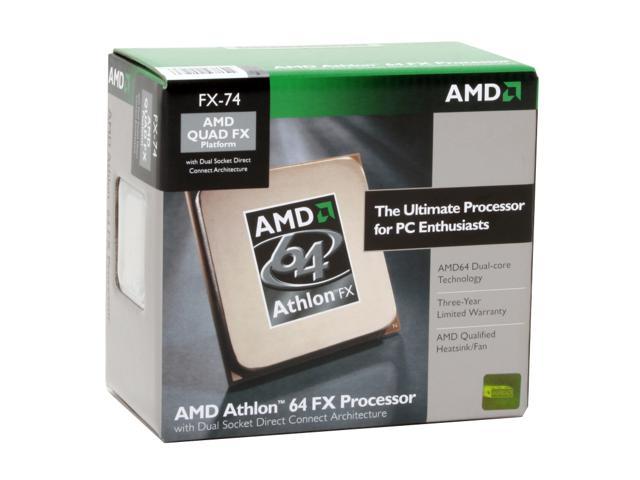 AMD Athlon 64 FX-74 - Athlon 64 FX Windsor Dual-Core 3.0 GHz Socket F (1207 FX) 125W Processor - ADAFX74DIBOX