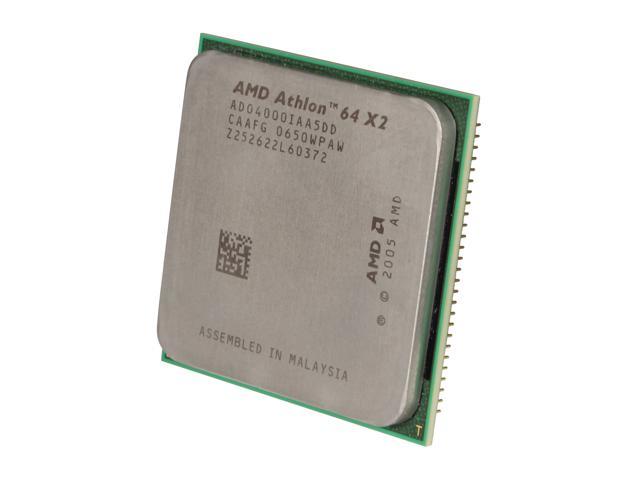 AMD Athlon 64 X2 4000+ - Athlon 64 X2 Brisbane Dual-Core 2.1 GHz Socket AM2 65W Processor - ADO4000IAA5DD