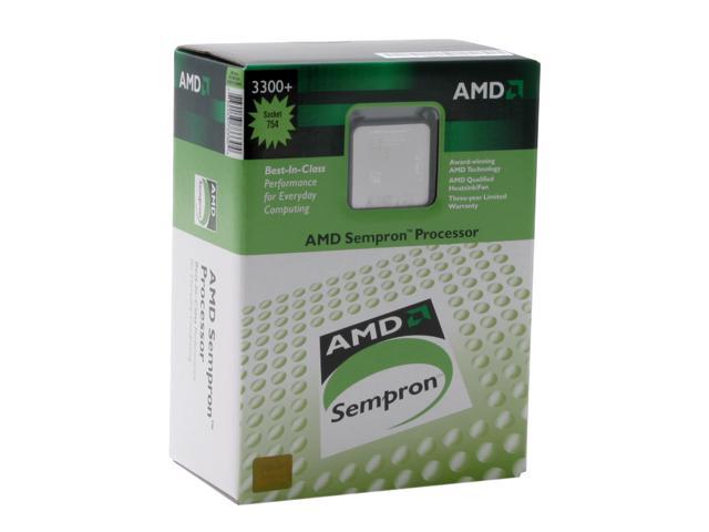 AMD Sempron 3300+ - Sempron Palermo 2.0 GHz Socket 754 Processor - SDA3300BOBOX