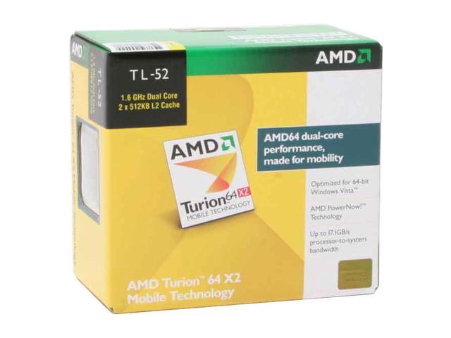 AMD Turion 64 X2 TL-52 1.6 GHz Socket S1 31W TMDTL52CTWOF