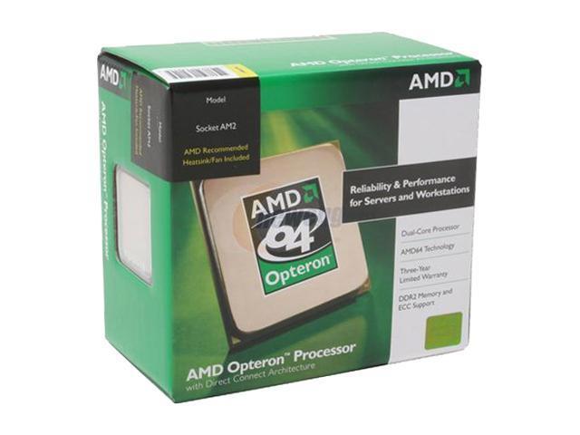 AMD Opteron 1218 Santa Ana 2.6 GHz 2 x 1MB L2 Cache Socket AM2 103W OSA1218CSBOX Server Processor