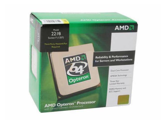 AMD Opteron 2218 HE - Opteron Santa Rosa Dual-Core 2.6 GHz Socket F 68W Processor - OSP2218CXWOF