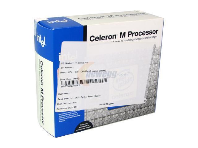 Intel Celeron M 380 - Celeron M Dothan Single-Core 1.6 GHz Socket 478 ...