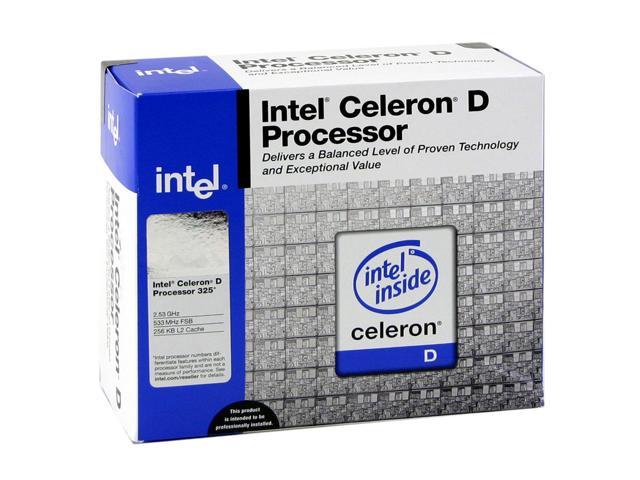 Intel Celeron D 325 - Celeron D Prescott Single-Core 2.53 GHz Socket 478 Processor - BX80546RE2533C