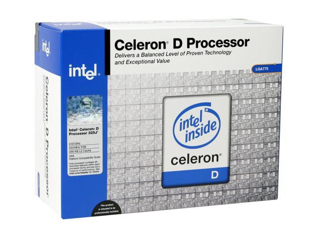 Intel Celeron D 325J - Celeron D Prescott 2.53 GHz LGA 775 Processor - BX80547RE2533C
