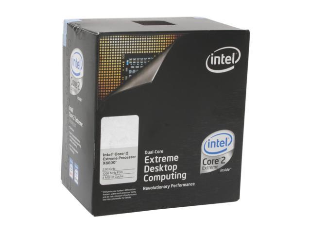 Intel Core 2 Extreme X6800 - Core 2 Extreme Conroe Dual-Core 2.93 GHz LGA 775 75W Processor - BX80557X6800