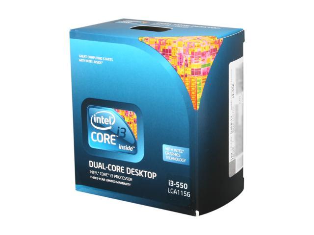 Intel Core i3-550 - Core i3 Clarkdale Dual-Core 3.2 GHz LGA 1156 73W Intel HD Graphics Desktop Processor - BX80616I3550