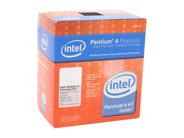 Intel Pentium 4 641 - Pentium 4 Cedar Mill Single-Core 3.2 GHz LGA 775 Processor - BX80552641