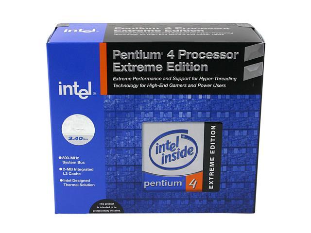 Intel Pentium 4 Extreme Edition 3.4 - Pentium 4 Gallatin Single-Core 3.4 GHz Socket 478 Processor - BX80532PG3400F