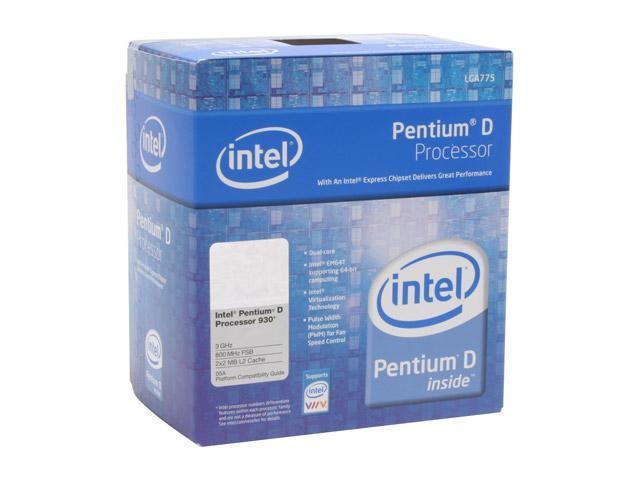 Intel Pentium D 930 - Pentium D Presler Dual-Core 3.0 GHz LGA 775 95W Processor - BX80553930