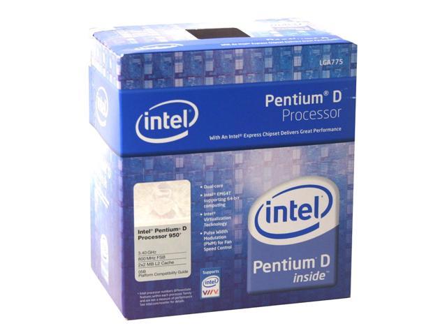 Intel Pentium D 950 - Pentium D Presler Dual-Core 3.4 GHz LGA 775 Processor - BX80553950