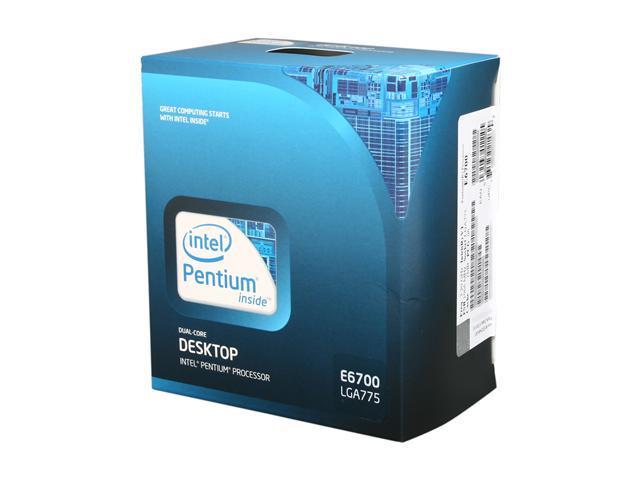 Intel Pentium E6700 - Pentium Wolfdale Dual-Core 3.2 GHz LGA 775 65W Desktop Processor - BX80571E6700
