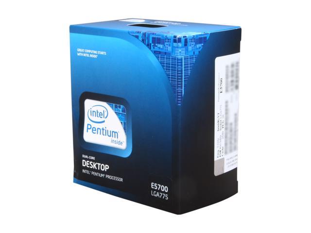 Intel Pentium E5700 - Pentium Wolfdale Dual-Core 3.0 GHz LGA 775 65W Desktop Processor - BX80571E5700