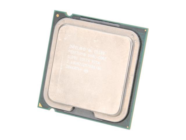 Intel Pentium E5300 - Pentium Dual-Core Wolfdale Dual-Core 2.6 GHz LGA 775 65W Desktop Processor - E5300 (SLB9U)