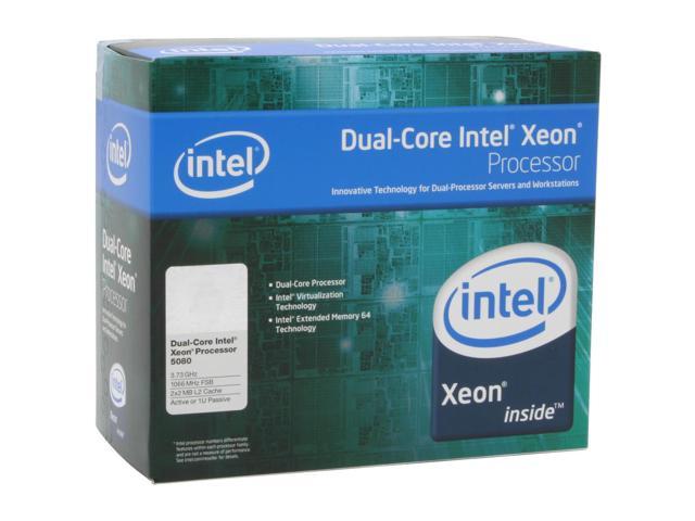 Intel Xeon 5080 - Xeon Dempsey Dual-Core 3.73 GHz LGA 771 Active or 1U Processor - BX805555080A