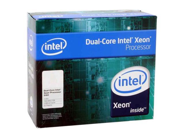 Intel Xeon 5160 Woodcrest 3.0 GHz 4MB L2 Cache LGA 771 80W BX805565160P 2U Passive Processor