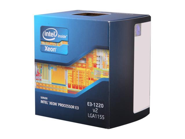 Intel Xeon E3-1220 V2 Ivy Bridge 3.1GHz (3.5GHz Turbo) 4 x 256KB L2 Cache 8MB L3 Cache LGA 1155 69W BX80637E31220V2 Server Processor