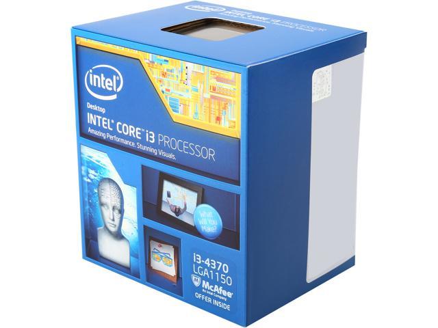 Intel Core i3-4370 - Core i3 4th Gen Haswell Dual-Core 3.8 GHz LGA 1150 54W Intel HD Graphics 4600 Desktop Processor - BX80646I34370