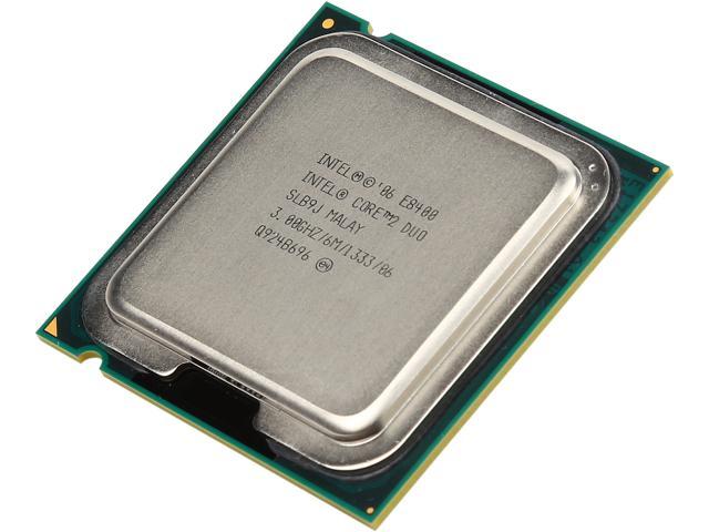 Intel Core 2 Duo E8400 - Core 2 Duo Wolfdale Dual-Core 3.0 GHz LGA 775 65W Processor - BX80570E8400