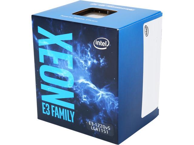 Intel Xeon E3-1220 V5 SkyLake 3.0 GHz LGA 1151 80W BX80662E31220V5 Server  Processor
