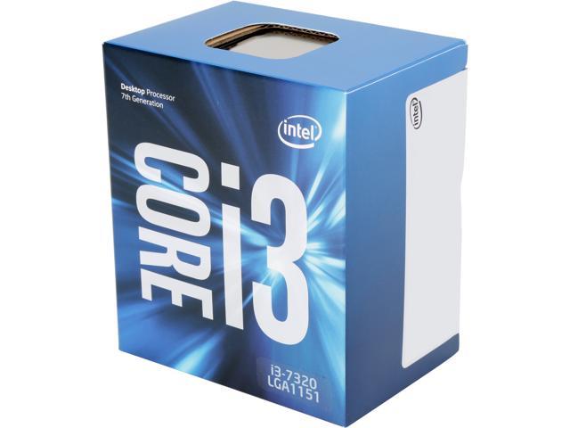 Intel Core i3 7th Gen - Core i3-7320 Kaby Lake Dual-Core 4.1 GHz LGA 1151 51W BX80677I37320 Desktop Processor Intel HD Graphics 630