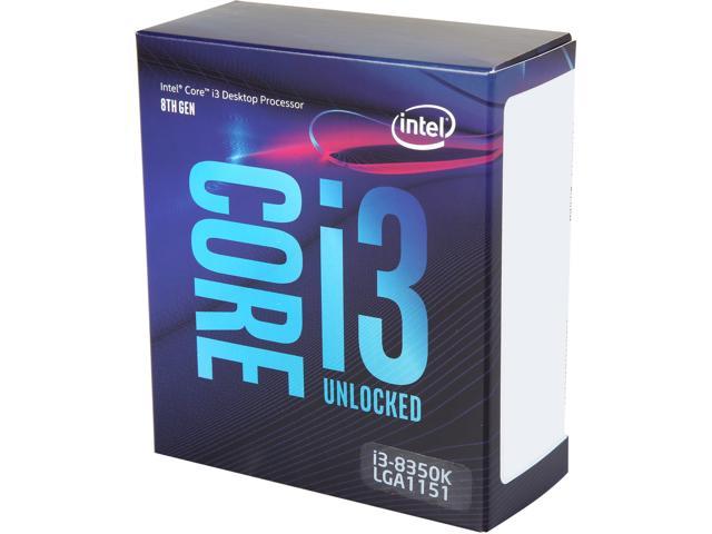 Intel Core i3 8th Gen - Core i3-8350K Coffee Lake Quad-Core 4.0 GHz LGA 1151 (300 Series) 91W BX80684I38350K Desktop Processor Intel UHD Graphics 630