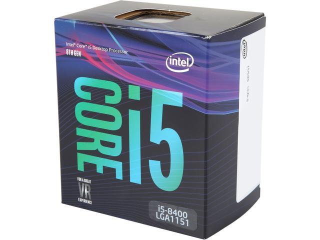 Intel Core i5 8th Gen - Core i5-8400 Coffee Lake 6-Core 2.8 GHz (4.0 GHz Turbo) LGA 1151 (300 Series) 65W BX80684I58400 Desktop Processor Intel UHD Graphics 630