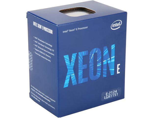 Intel Xeon E-2124 Coffee Lake 3.3 GHz  (4.3 GHz Turbo)  LGA 1151 71W BX80684E2124 Server Processor