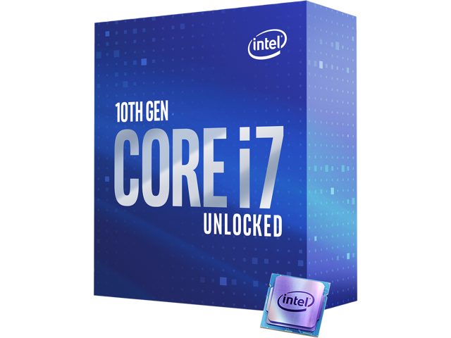 Intel Core i7 10th Gen - Core i7-10700K Comet Lake 8-Core 3.8 GHz LGA 1200  125W Desktop Processor w/ Intel UHD Graphics 630